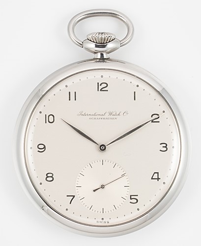 Lot 201 - IWC, Schaffhausen - A steel open faced pocket watch