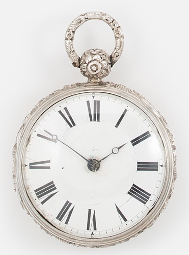 Lot 193 - Unsigned - A silver open faced pocket watch
