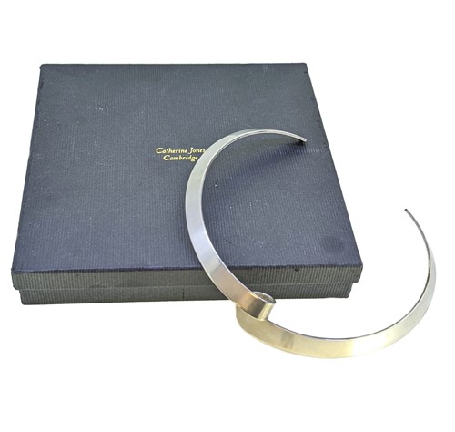 Lot 4 - Georg Jensen - A silver torc style necklace