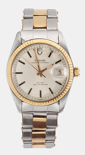 Lot 275 - Tudor - A two tone 'Prince Oysterdate' wristwatch
