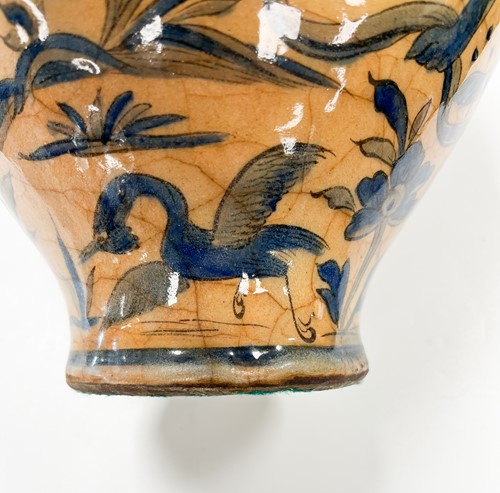 Lot 6 - A Persian ovoid vase