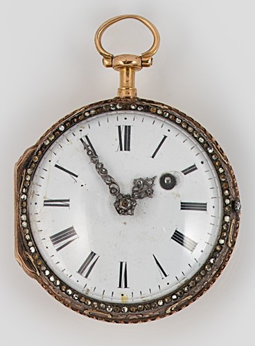 Lot 181 - Romilly, Paris - An 18th century open faced pocket watch