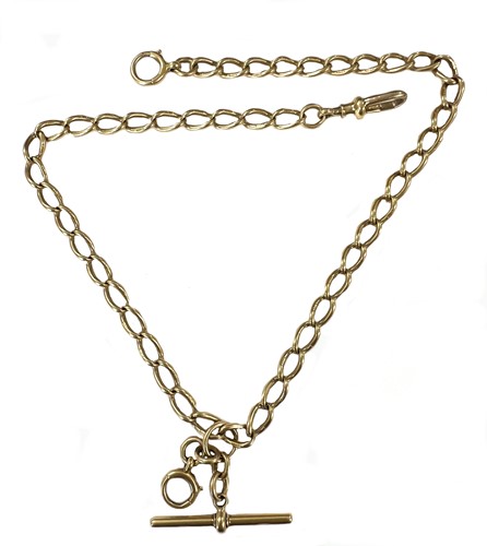 Lot 230 - An 18ct gold watch chain