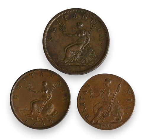 Lot 129 - A George III half penny