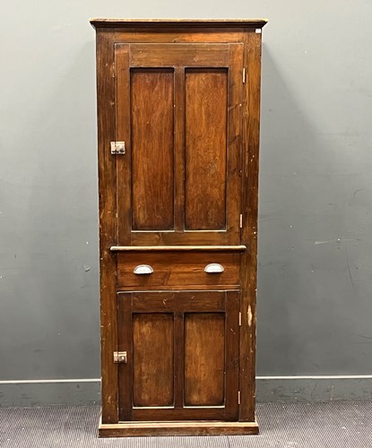 Lot 408 - An early 20th century stained pine kitchen...