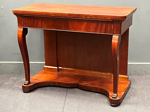 Lot 313 - An Empire style mahogany console table, 82 x...
