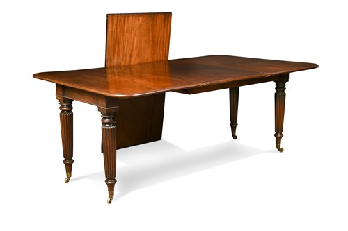 Lot 481 - A Regency mahogany extending dining table, of patent type