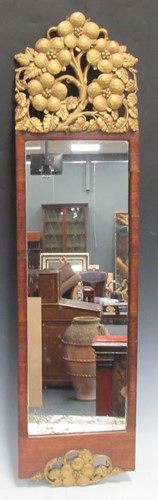 Lot 408 - An early 20th century walnut framed...