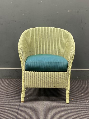Lot 301 - A modern green painted rattan garden armchair...