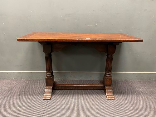 Lot 362 - An oak plank top table, 17th century and later,...