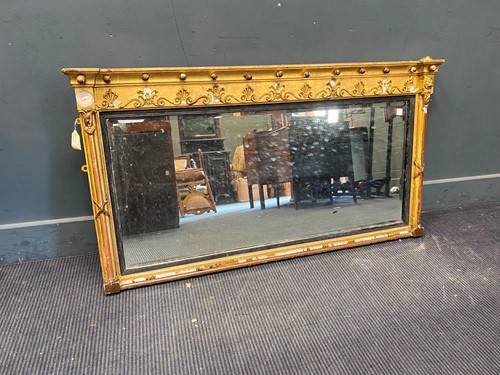 Lot 397 - A Regency style gilt overmantel mirror, 67 x...
