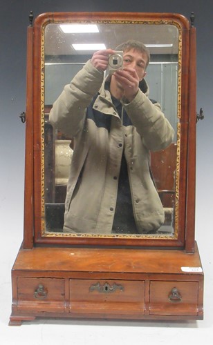 Lot 494 - A George III style mahogany dressing table...