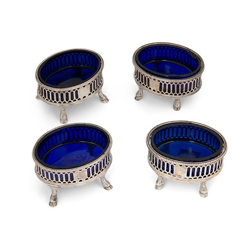 Lot 297 - Four George III 18th century silver salts