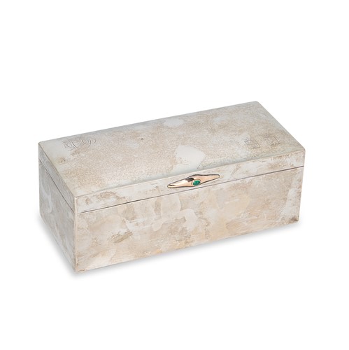 Lot 290 - An early 20th century Swedish metalwares silver table cigar box