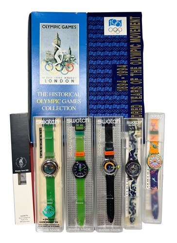 Lot 119 - Swatch - A group of 9 wristwatches