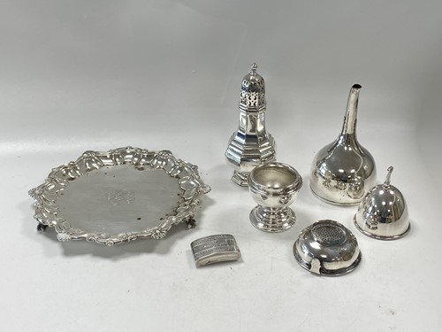 Lot 380 - A small collection of silver including two...