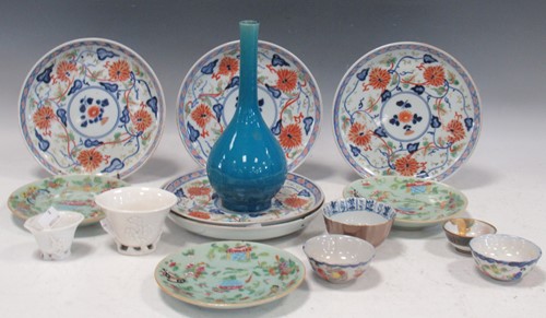 Lot 61 - Five Japanese Imari/Arita shallow dishes, 19th...
