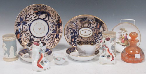 Lot 136 - A pair of Spode bat printed "rabbit" and "swan"...