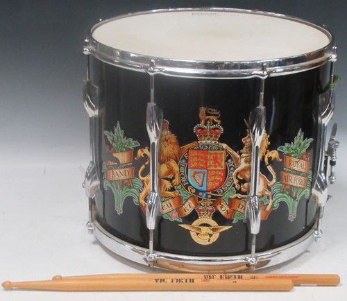 Lot 70 - A painted Royal Air Force snare drum, modern...