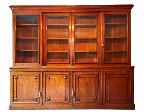 Lot 408 - A mahogany library bookcase, circa 1830