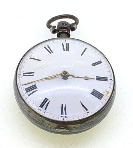 Lot 425 - A Victorian silver key wind pocket watch