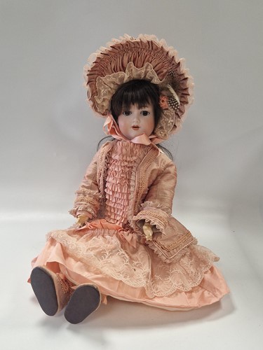 Lot 69 - An Armand Marseille 390 size 6 1/2 bisque socket head doll
