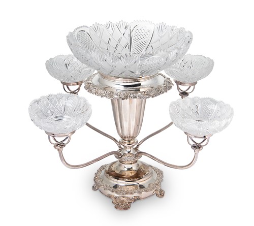 Lot 265 - A 19th century Old Sheffield Plate centrepiece