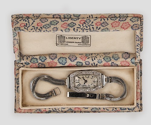Lot 201 - Unsigned - A diamond set cocktail watch on a later 9ct gold bracelet
