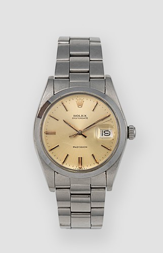 Lot 219 - Rolex - A steel 'OysterDate Precision 34' wristwatch