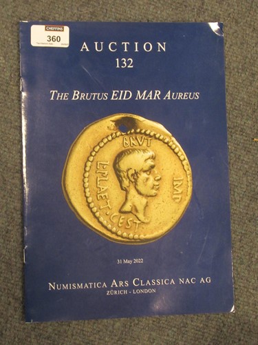 Lot 360 - A collection of numismatics auction catalogues...