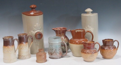Lot 118 - Selection of stoneware to include two late...