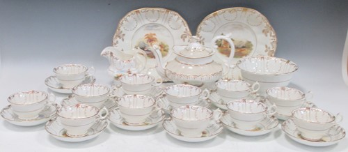Lot 112 - A William IV tea service for twelve with a...