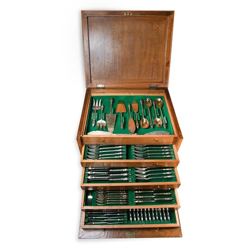 Lot 279 - A 128-piece set of French metalwares silver cutlery and flatware