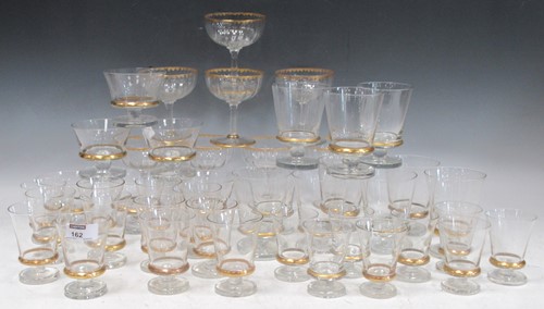 Lot 162 - A collection of Bohemian drinking glasses with...