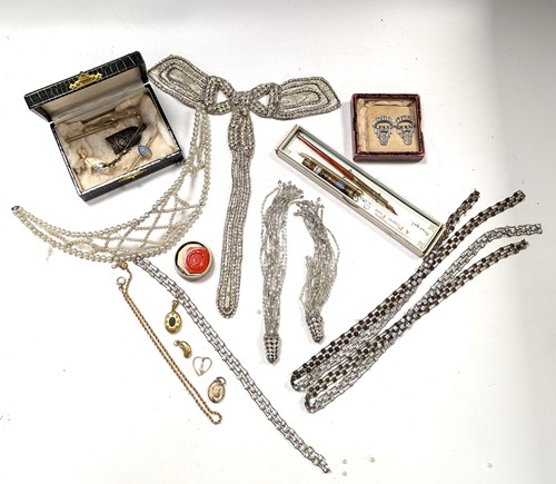 Lot 395 - A collection of costume jewellery, together...