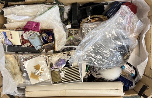 Lot 424 - A collection of costume jewellery together...