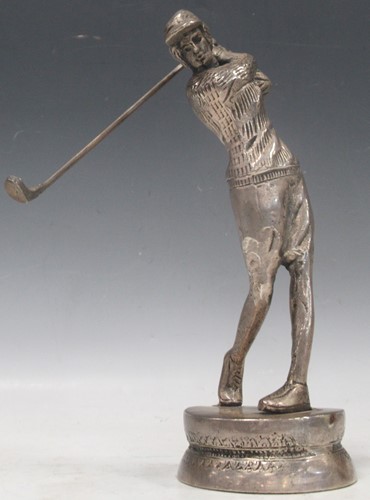 Lot 295 - A late 20th century cast metal figure of a...