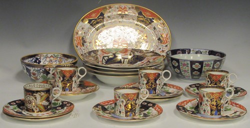 Lot 247 - A collection of Imari style ceramics including,...
