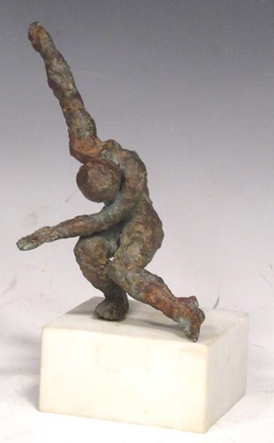 Lot 200 - A bronze figural sculpture, modern, modelled...