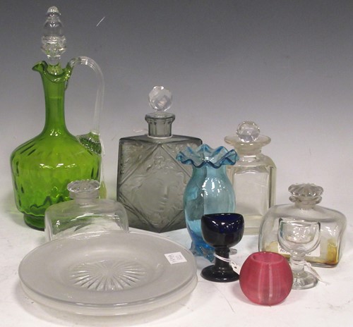 Lot 172 - A 20th century moulded cologne bottle with...