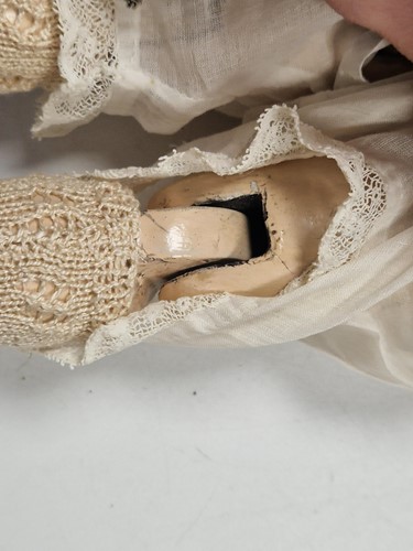 Lot 50 - An Adelaide Huret bisque shoulder head fashion doll with accessories