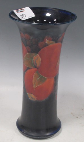 Lot 317 - Moorcroft Pomegranate pattern trumpet vase