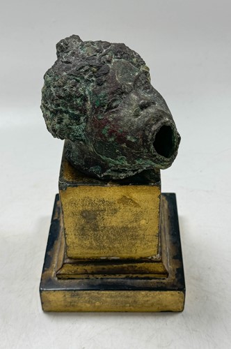 Lot 560 - A Roman bronze lamp, probably circa 100 AD