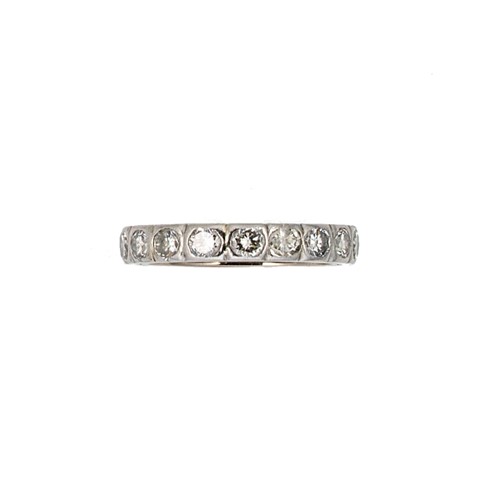 Lot 129 - A diamond set full eternity style ring