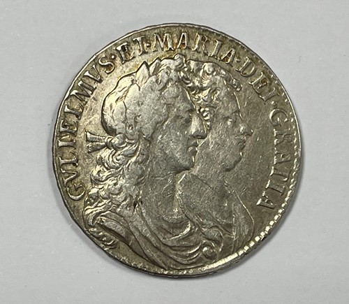 Lot 136 - A William and Mary half crown