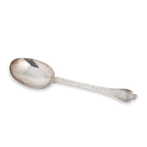 Lot 292 - A Charles II silver trefid spoon