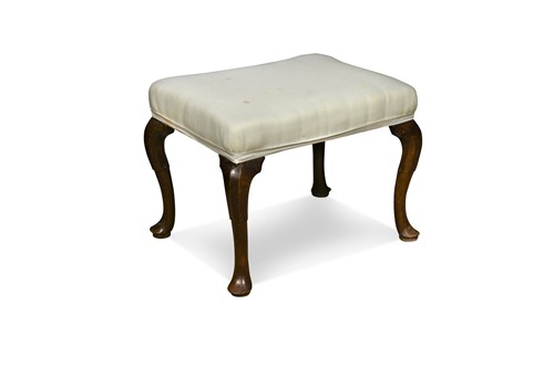 Lot 341 - A walnut stool, 18th century