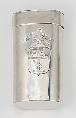 Lot 234 - An unusual Victorian silver double ended pill box