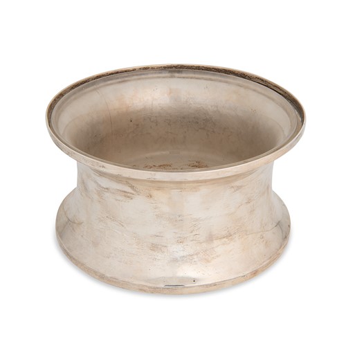 Lot 359 - Dublin - A silver and glass bowl in the style of a traditional dish ring