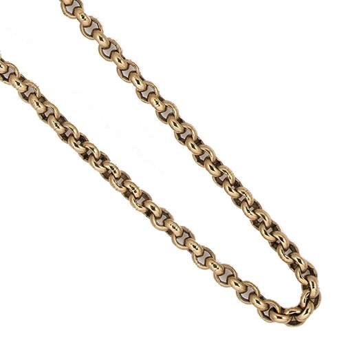 Lot 109 - A 9ct gold belcher chain